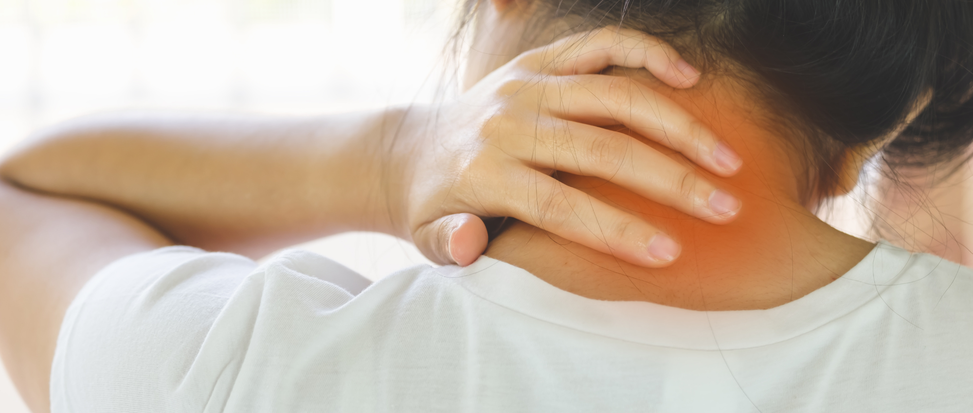 woman with chronic neck pain